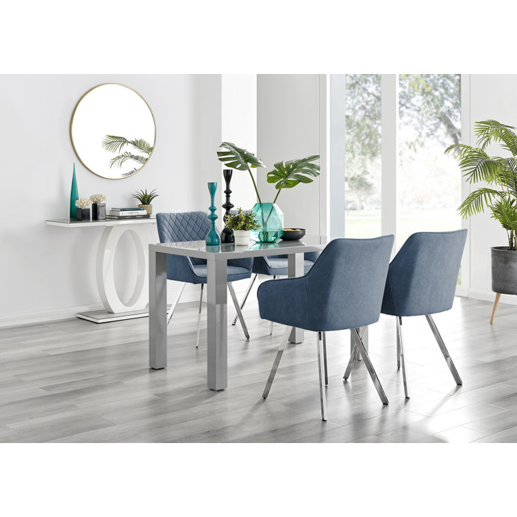 Modern high online dining table set